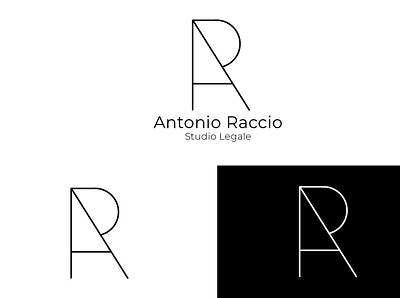 Logo Avv. Antonio Raccio app design flat icon illustration illustrazione logo typography ui pack
