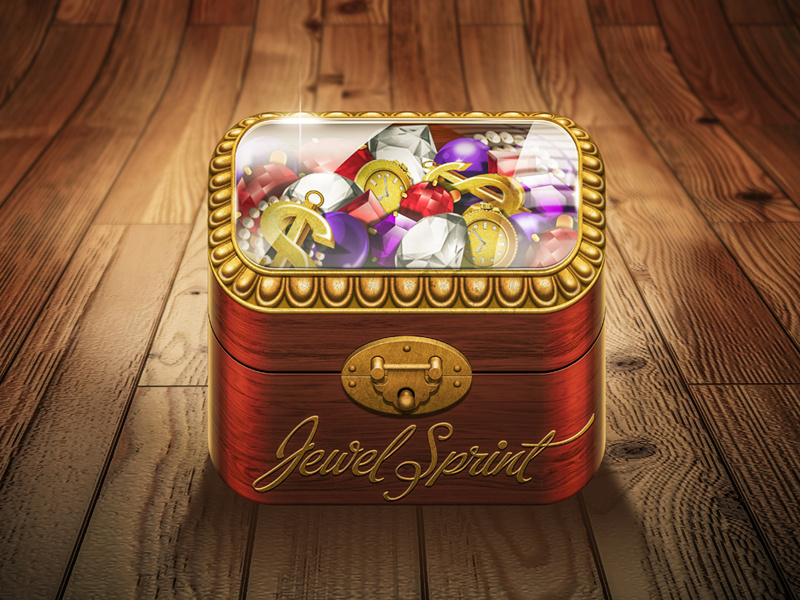 Icon Jewel Sprint icon icons iphone apple app ios ui jewel box wood gold ornaments diamond sketch sketches draw paper