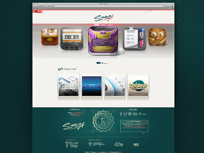 Sosoa New Portfolio button design gang logo new portfolio random sosoa switch web website work