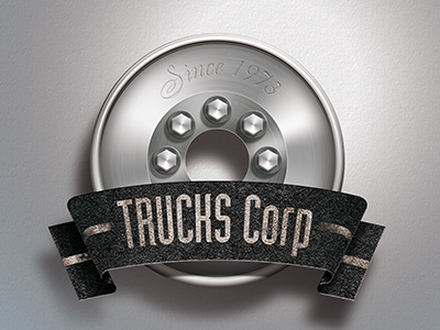 Logo trucks asphalt banner bolts car inox logo logotype metal rim road stainless steel texture truck trucks wheel