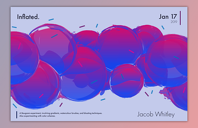 Inflated abstract adobe gradients illustration illustrator katro photoshop poster vasjen vector