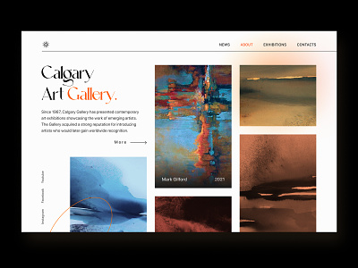 Art Gallery - Website concept