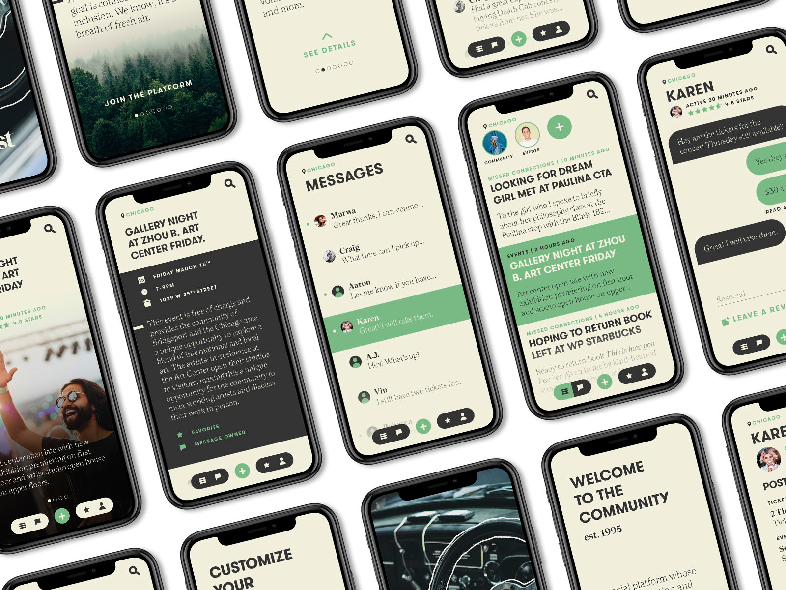 Craigslist app design flat lay by the vibrant machine on Dribbble