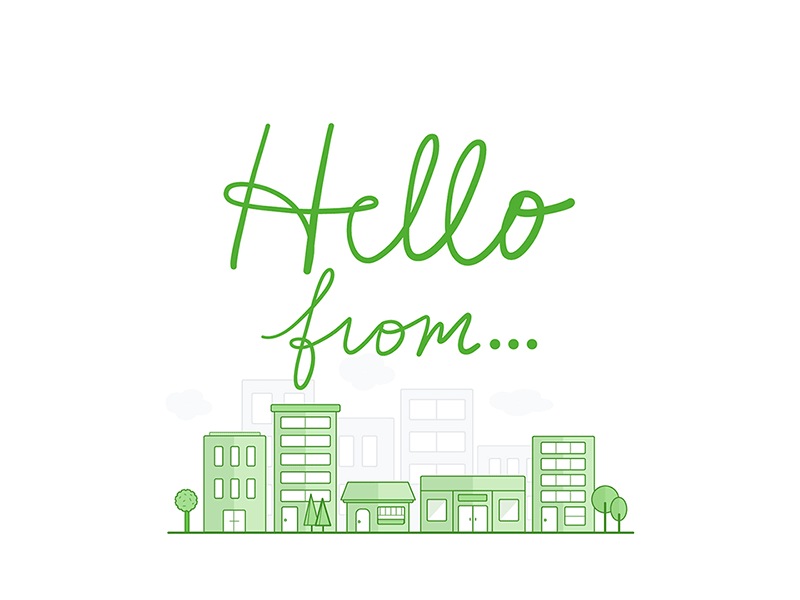 TaskRabbit is in 5 new cities! adobe after effects adobe illustrator animated gif animation cities city illustration city outline hand drawn hand lettering handwritten illustration taskrabbit