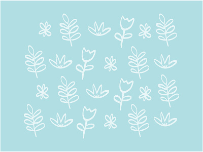 Flower Pattern adobe illustrator flower pattern flowers hand drawn illustration pattern visual design