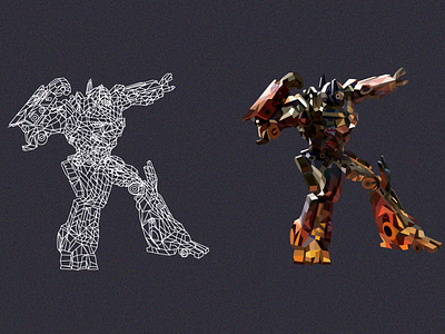 Optimus Prime illustrator low poly optimus prime transformers