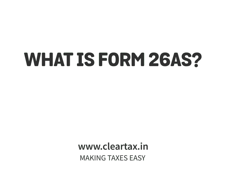 What Is Form 26as
