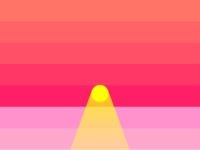 Take in the beauty early morning sunrise // Flat Design