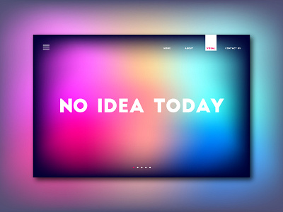 No Idea Landing Page app flat design gradient graphic design homepage icon illustration landing page layout metro design spectrum ui ux vector vibrant