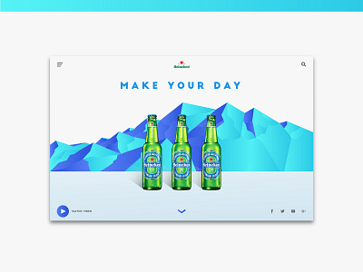 Heineken concept landing page