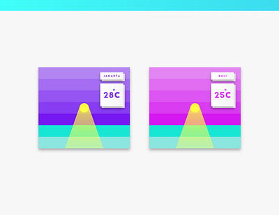 Weather UI app branding cloud dashboard flat design forecast gradient icon identity illustration interface kit landing page onboarding sunrise sunset ui ux vector weather