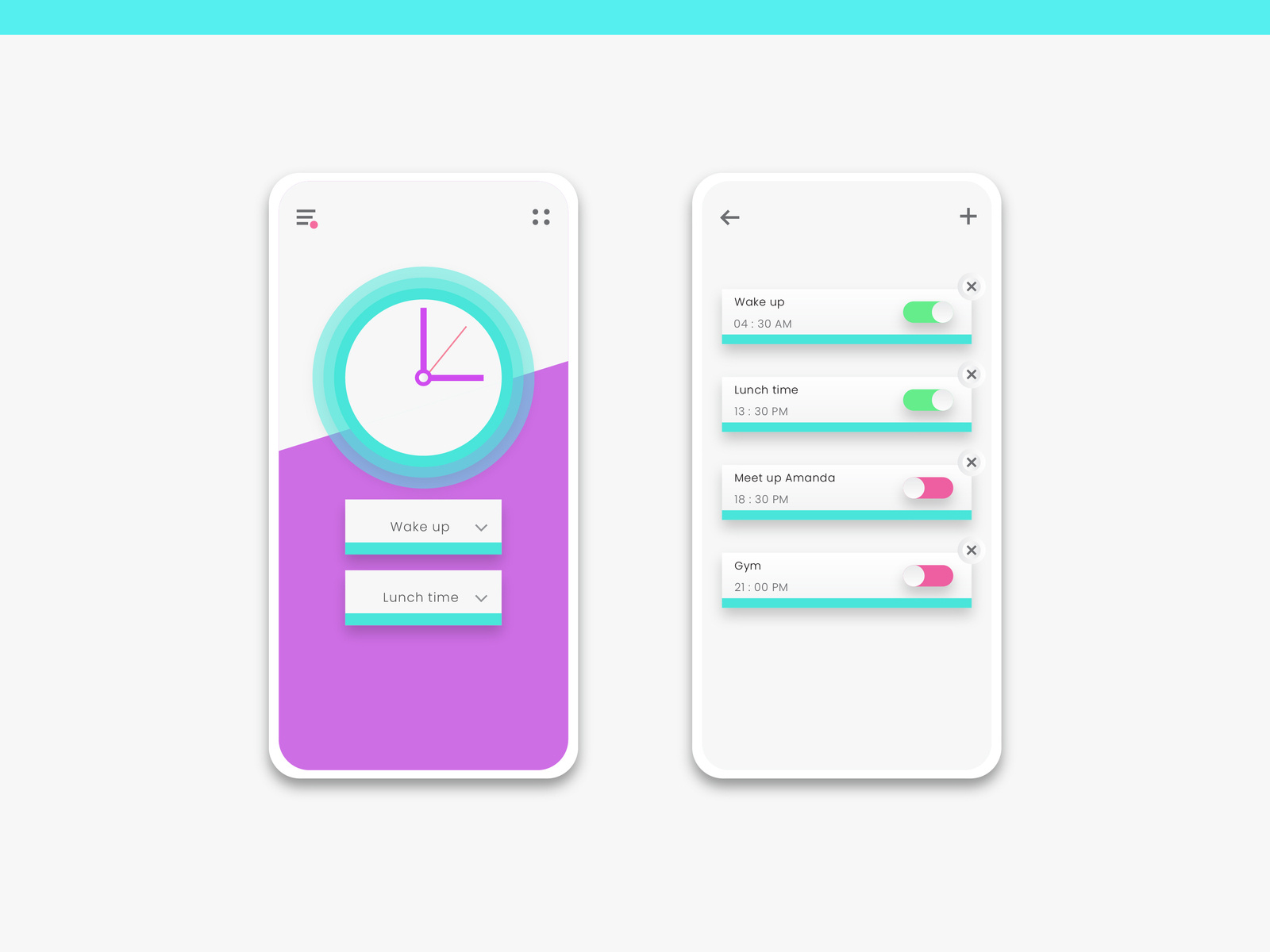 Reminder UI by Akbar Yudharta on Dribbble