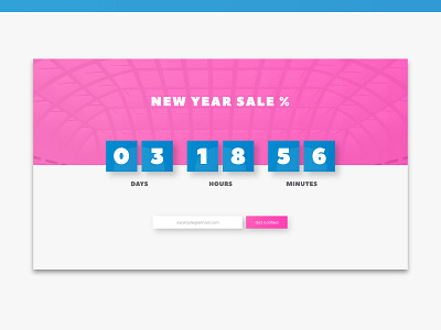 Countdown Subscribe UI app branding countdown dashboard ecommerce flat design gradient icon identity illustration interface landing page onboarding sale shopping time ui ux vector
