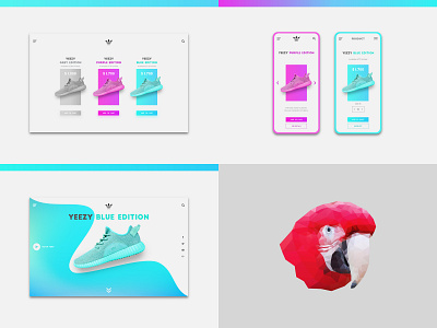 Top 4 Shots 2018 add to cart adidas animal app bird branding buy flat design gradient icon identity illustration iphone landing page onboarding ui ux vector web yeezy