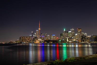 Toronto Skyline at Night cityscape photograph photography skyline