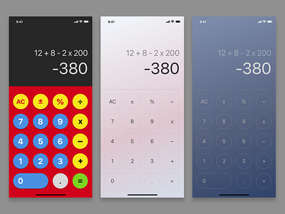 DailyUI 004 - Calculator