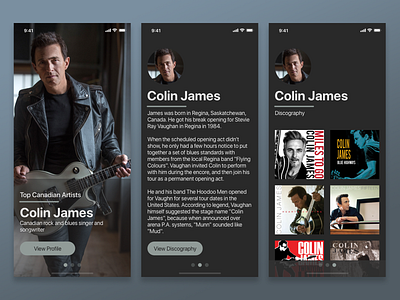 DailyUI Day 006 - Profile Page 006 dailyui dailyui 006 dark mode design iphone x iphone xs mobile app design profile page sketch uidesign