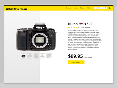 DailyUI Day 12 - eCommerce Single Product Page 012 dailyui design ecommerce sketch ui design uidesign web design