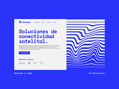 Estratosfera - Web design blue desktop minimalist modern tech web web design website