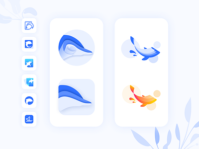 fish Logo logo ui 设计