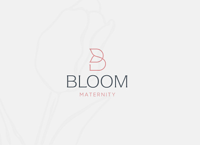 Maternity Boutique Logo bloom branding flower logo letter b logo logo design retail logo