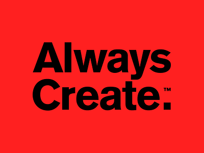 Always Create logo logotype minimal minimalistic