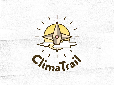 Climatrail branding climate climatrail compass fun logo logotype map simple trail