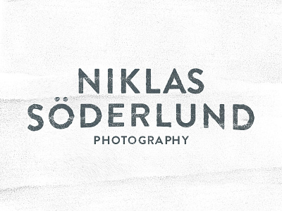 Niklas Söderlund Photography branding lettering logo niklas söderlund photo photography