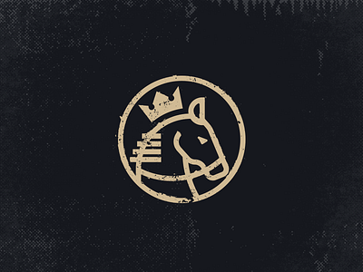 Crown Horse brand crown grit horse king logo logotype mark royal