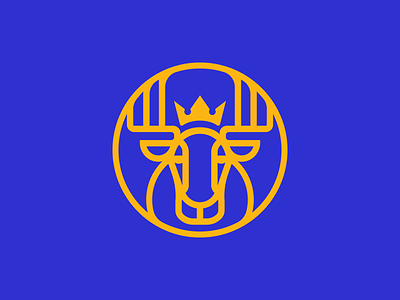 Swe.Design blue branding design elk graphic mark icon illustration logo logotype mark moose sweden swedish vector yellow