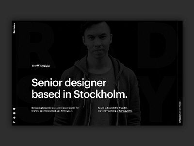Radsby.co art direction branding design design systems portfolio product design senior designer site ui ux web design