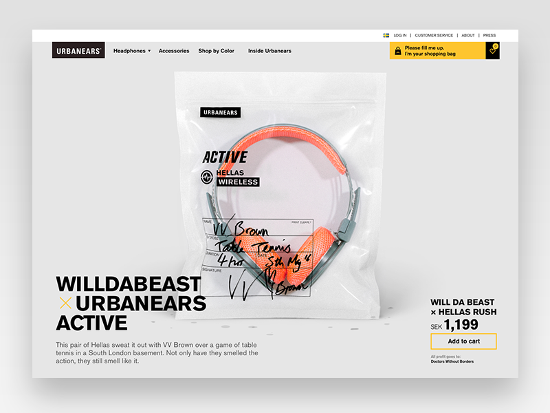 Urbanears Active Product Page