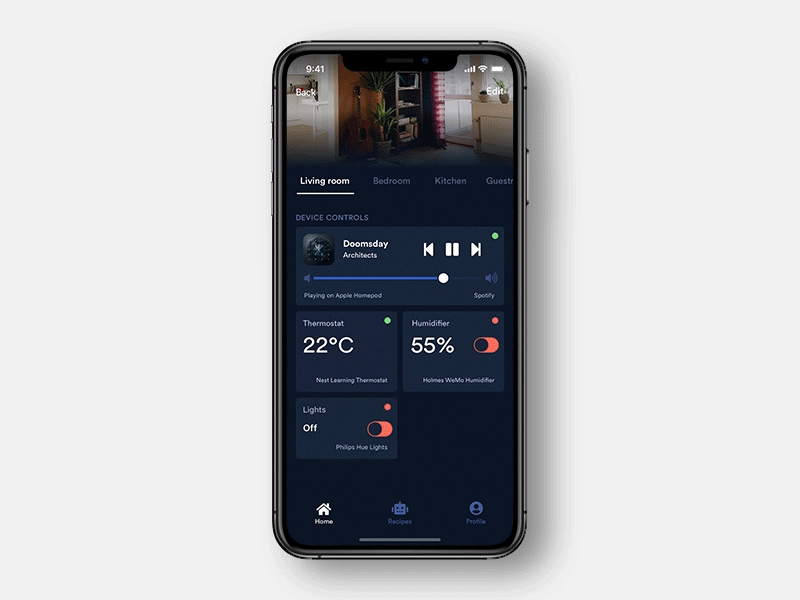 Smart Home App Concept Motion