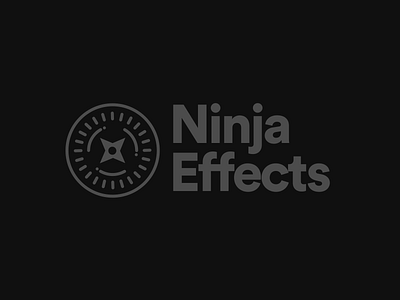 Ninja Effects Brand Identity after effects animation branding design effects flat illustration illustrator logo logotype mark ninja shuriken vector
