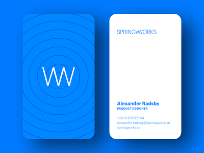 Springworks Business Cards branding business cards businesscards design illustrator moo cards print print design typography vector