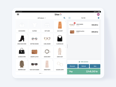 Sitoo POS Concept concept ipad ipad pro point of sale pos sitoo ui