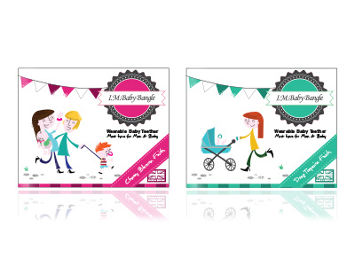 Imbabybangle3 baby bangle illustration illy packaging print product