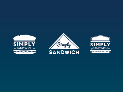 Simply Sandwhich brand icon illustrator logo sandwich vector