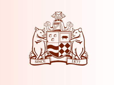 Pig Crest bacon crest icon logo pigs