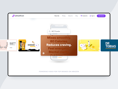 Video Creator Landing Page - Theme Carousel 📺 amazon carousel landing page product page responsive web design ui web design