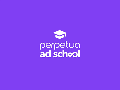 Perpetua Ad School 🎓 branding branding and identity branding design grad cap logo animation logo design logo reveal motion design perpetua school