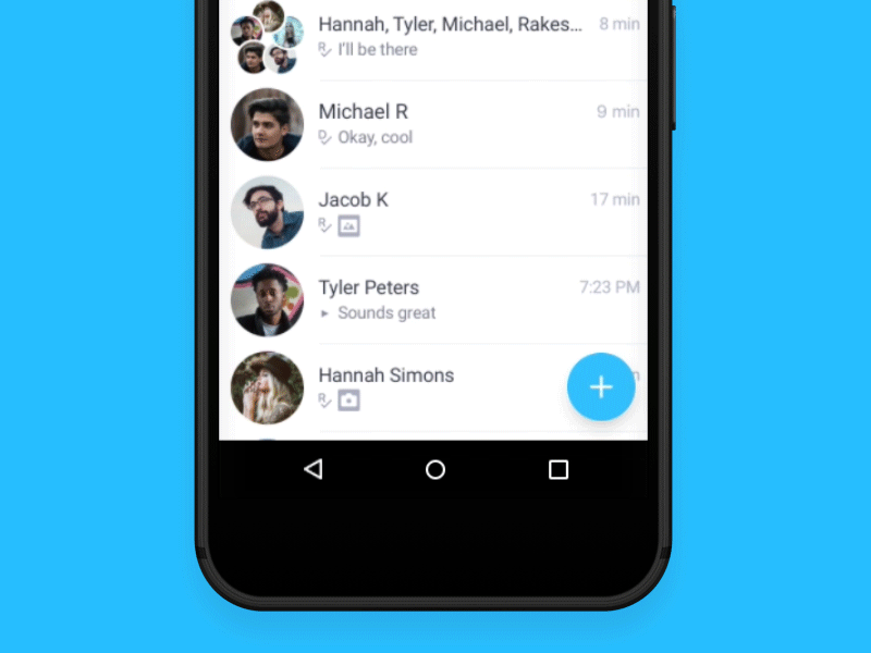 Android Plus Menu android kik list items material menu mobile motion navigation plus plus menu ui