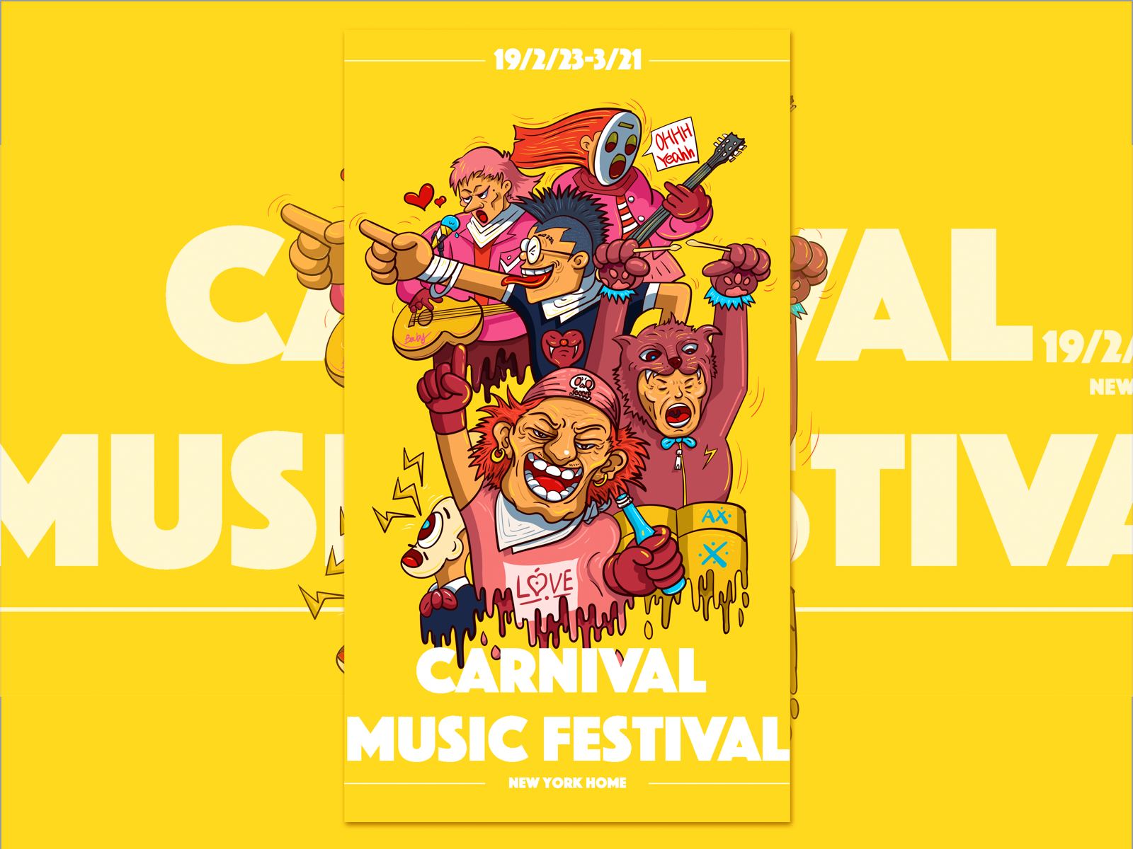 疯狂音乐节—Crazy Music Festival by TUCCIANn for One Eighth on Dribbble