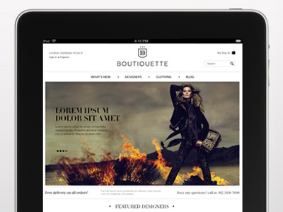 Boutiquette boutiquette ecommerce omdesign web agency london web designer london