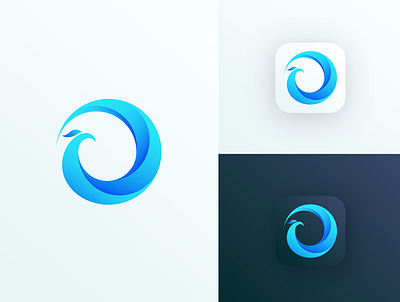 Logo Design branding design graphic icon logo phoenix