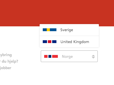 Minimal Flags alternative easybring flag footer gray minimal red uk white