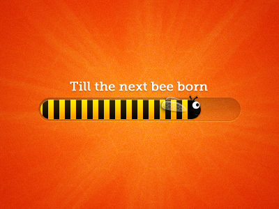 Bee progress bar bar bee black yellow orange progress bar yellow