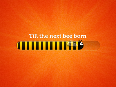 Bee progress bar bee yellow orange progress bar black yellow bar