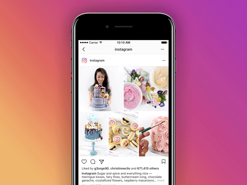 💡 Idea for Instagram multiple photos app carousel collage design instagram ios layout photo