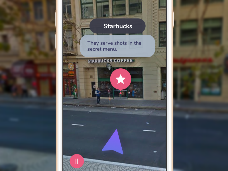 AR adventures – Map view labels app ios navigation augmented reality ar